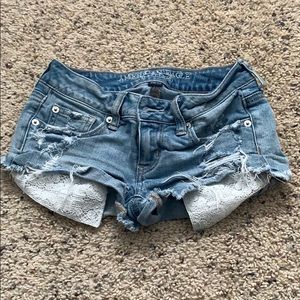 American eagle shortie shorts